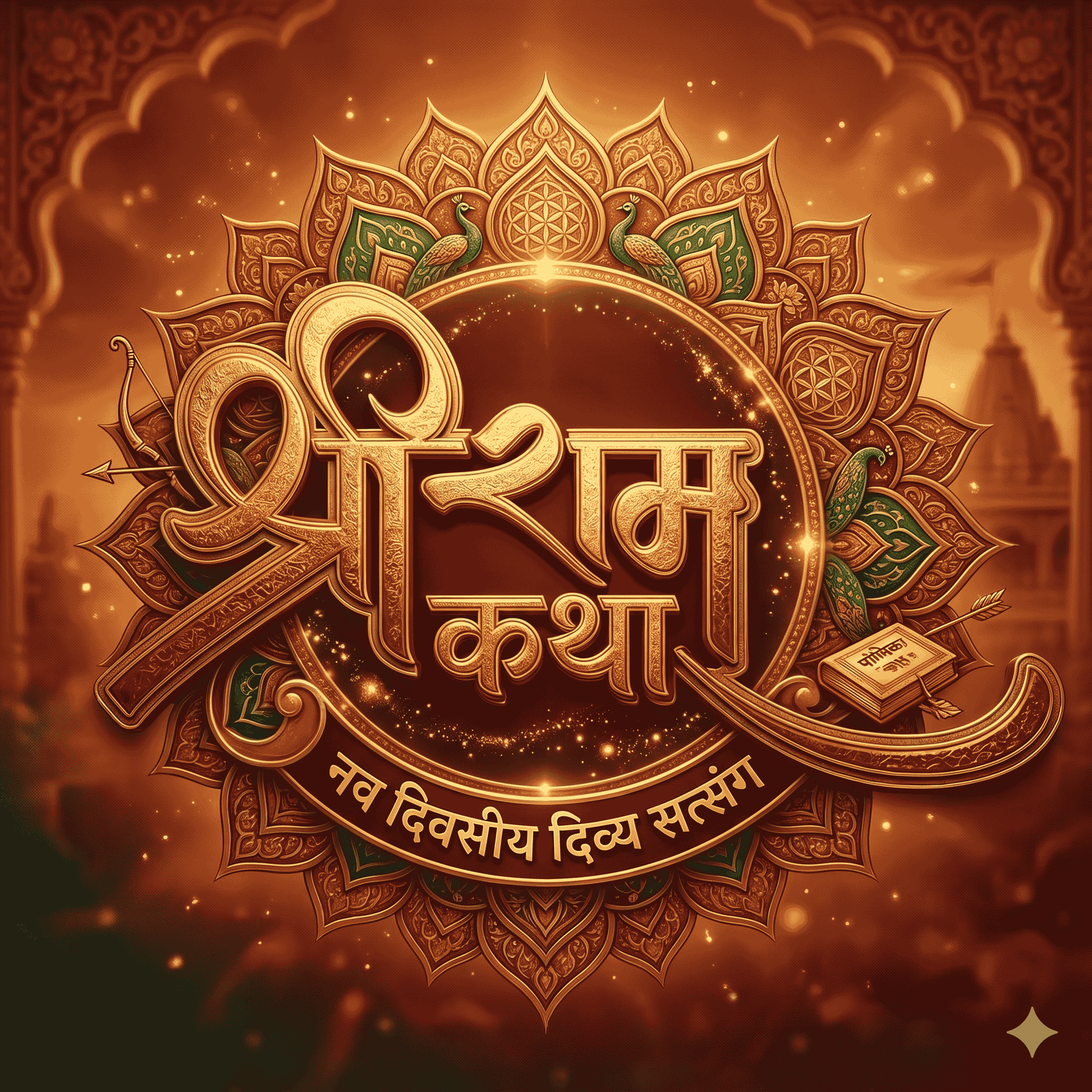 "Shri Hitendra Krishna Ji Maharaj dwara Ram Katha seva aur divya pravachan"