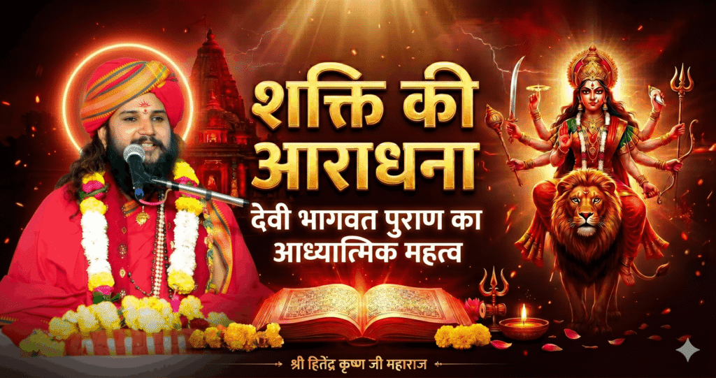 Shri Hitendra Krishna Ji Maharaj Devi Bhagwat Katha and Guru Grah Seva Dham activities